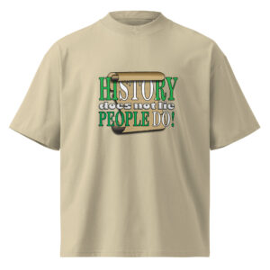 Unisex organic oversized high neck t-shirt