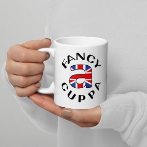 White glossy mug