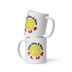 White glossy mug