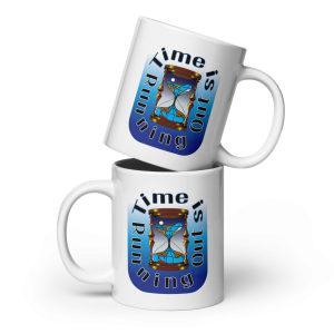 White glossy mug