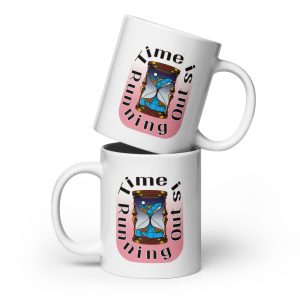 White glossy mug