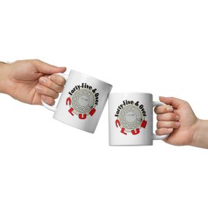 White glossy mug