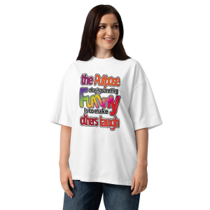 Unisex organic oversized high neck t-shirt