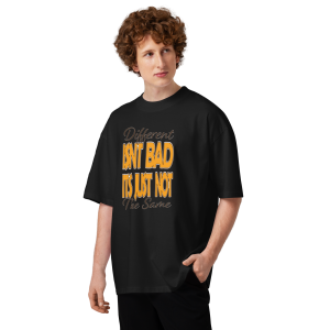 Unisex organic oversized high neck t-shirt