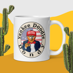 White glossy mug