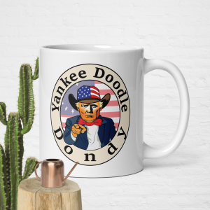 White glossy mug