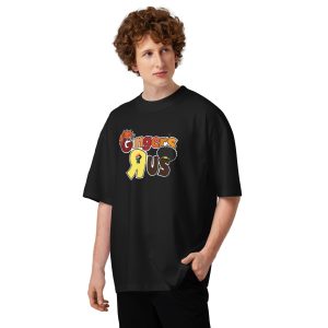 Unisex organic oversized high neck t-shirt