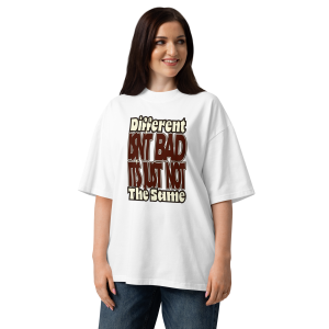 Unisex organic oversized high neck t-shirt