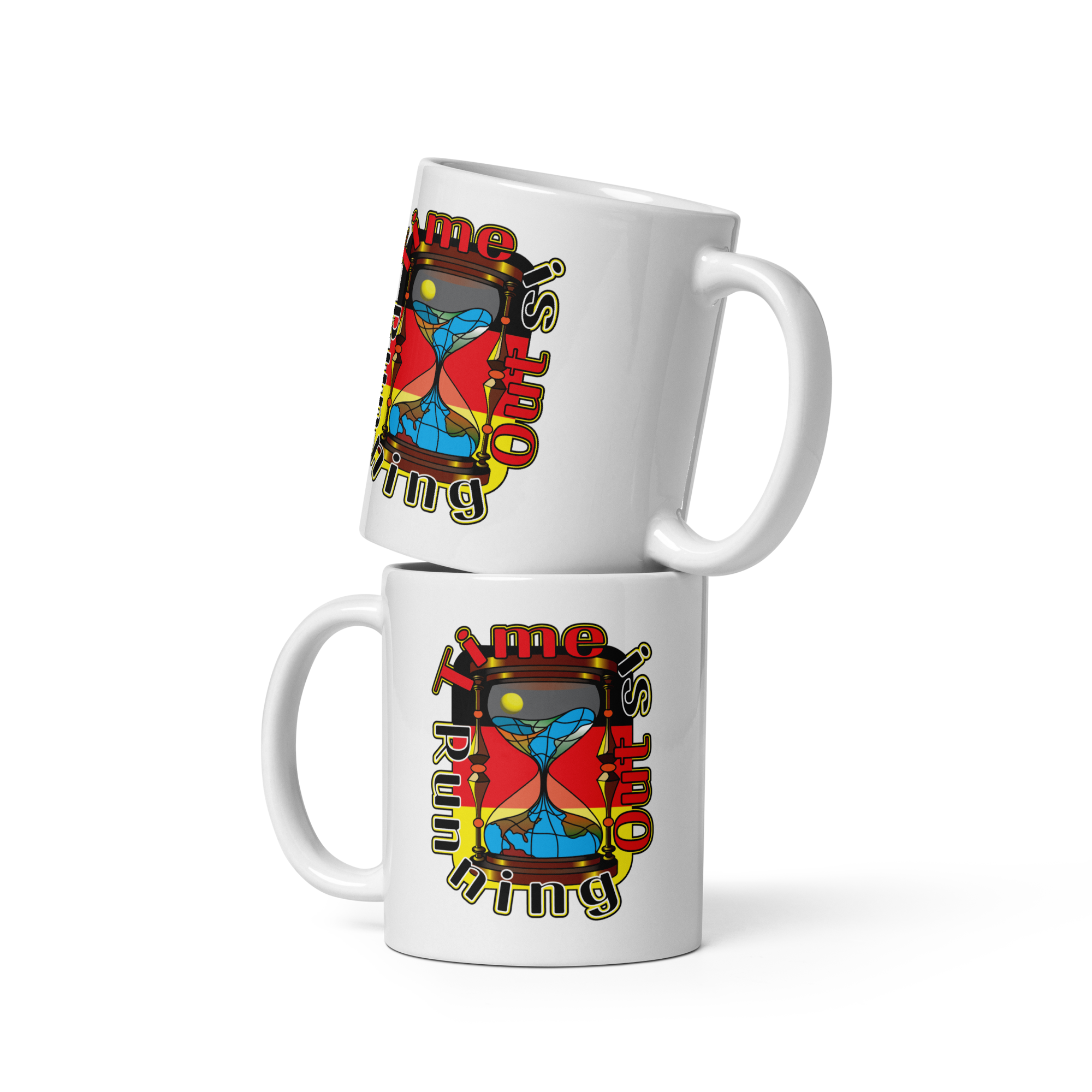 Time Is/Germany White glossy mug - Image 2