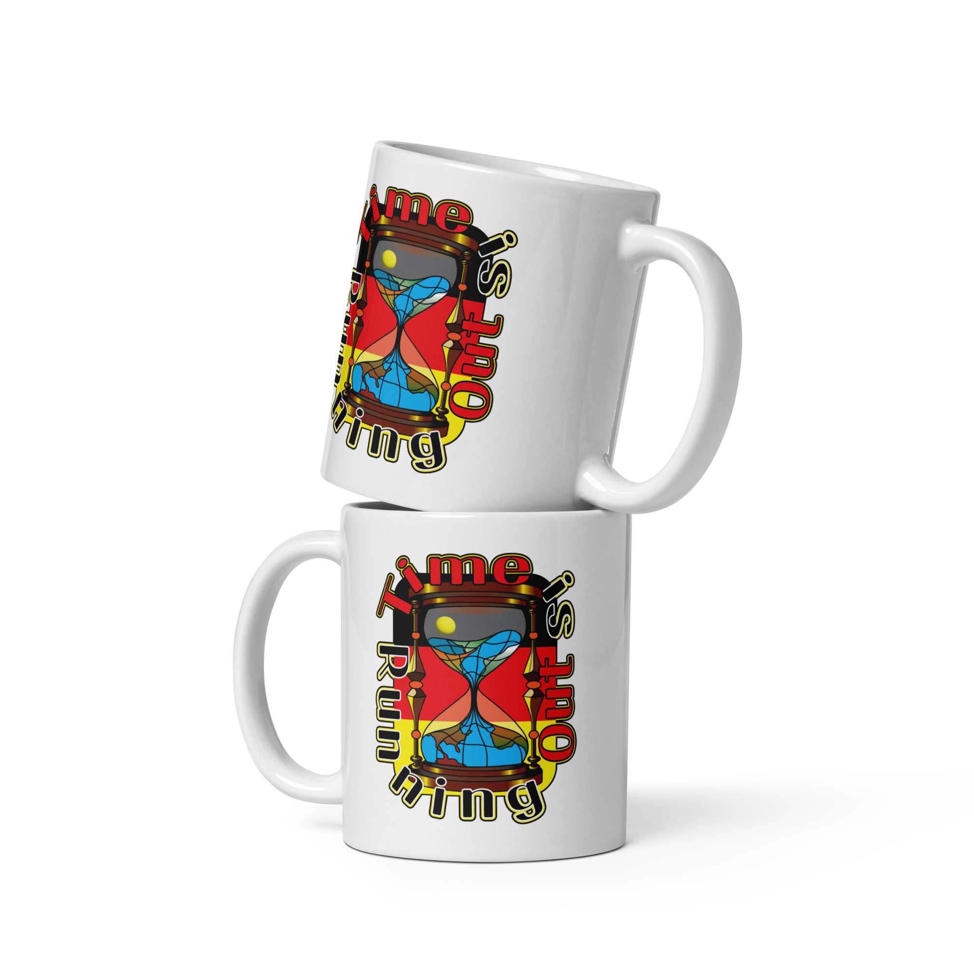 Time Is/Germany White glossy mug - Image 2
