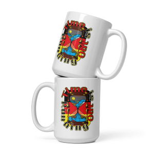 Time Is/Germany White glossy mug