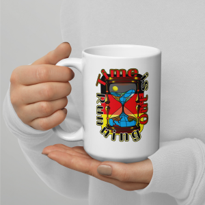 Time Is/Germany White glossy mug